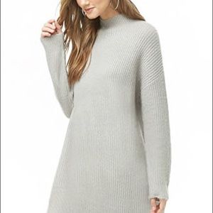 Knitted oversized sweater dress